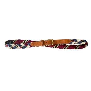 Kiel James Patrick x Brooks Brothers Braided Belt Rope Tie Size 36 Nautical